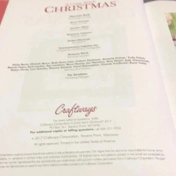 A cross stitch Christmas joyful tidings hard back book - Picture 3 of 8